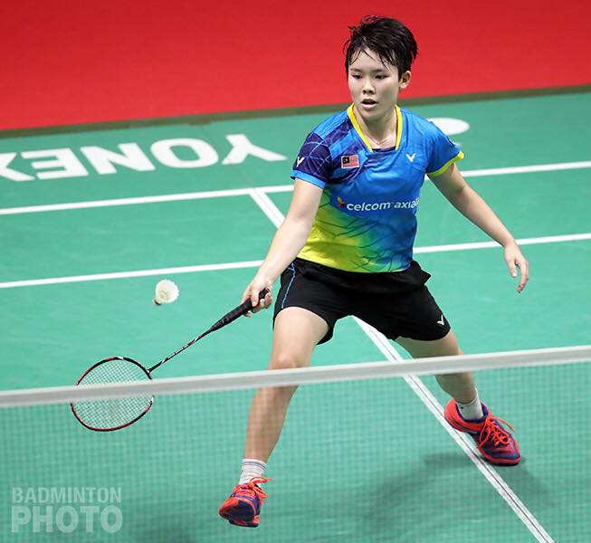 吴堇溦收获对手退赛大礼晋级次圈。-摘自Badminton Photo-
