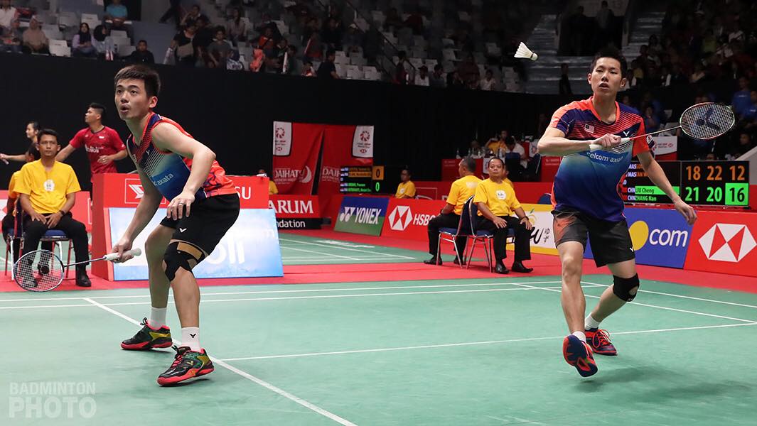 奥运银泡男双“双蔚”组合吴蔚昇/陈蔚强挺进次圈。-摘自Badminton Photo-