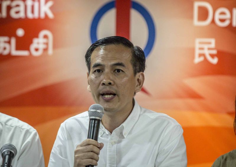 Johnson Chew Chong Sin speaks during a press conference at the DAP Headquarters in Kuala Lumpur March 20, 2018. u00e2u20acu2022 Picture by Firdaus Latif