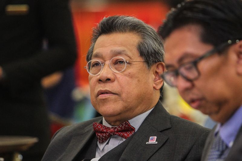 Dewan Rakyat Speaker Tan Sri Panglima Pandikar Amin during the book launching of u00e2u20acu02dcMahdzir Khalid, We All The Sameu00e2u20acu2122 in Parliament, March 29, 2018. u00e2u20acu2022 Picture by Shafwan Zaidon