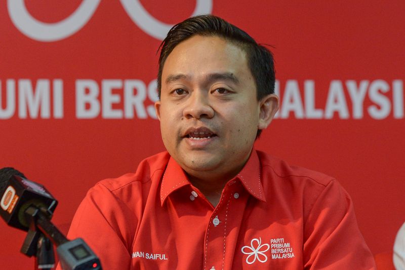 Parti Pribumi Bersatu Malaysiau00e2u20acu2122s Wan Saiful Wan Jan speaks during a press conference at Menara Yayasan Selangor March 5, 2018. u00e2u20acu201d Picture by Mukhriz Hazimnn