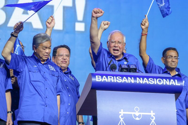 Najib said that urban and Chinese voters who went to the polls last time in the hope of bringing change are less motivated. u00e2u20acu201d Picture by Azinuddin Ghazali