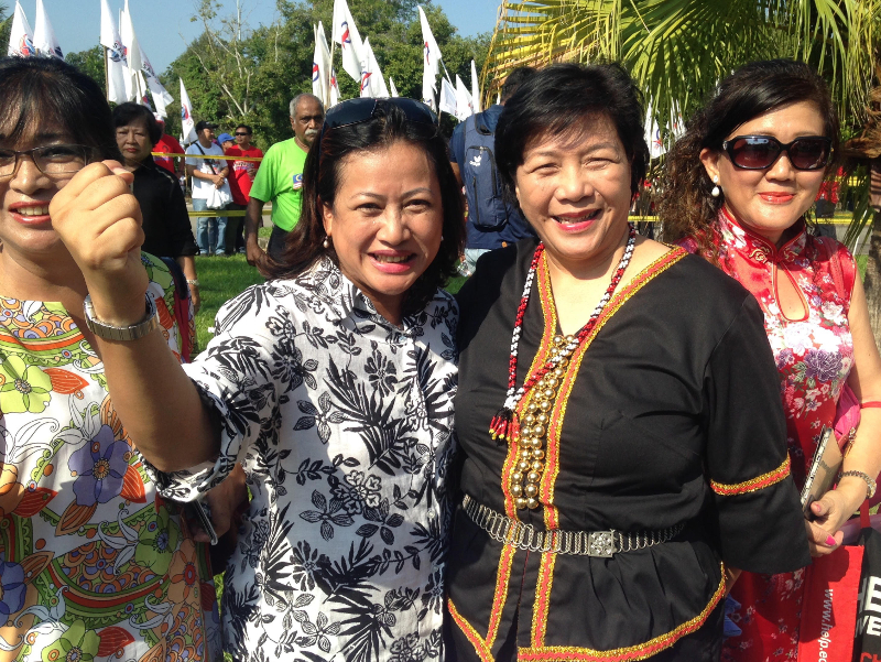 Jenifer (left) and Jannie Lasimbang, two sisters, 12 years apart, have their own maiden political struggle ahead this GE14 but have each other for support. u00e2u20acu201d Picture by Julia Chan
