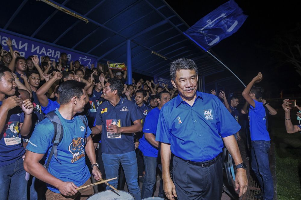 Datuk Seri Mohamad Hasan was declared as the winner of the Rantau seat that he has held since 2004. u00e2u20acu2022 Bernama pic