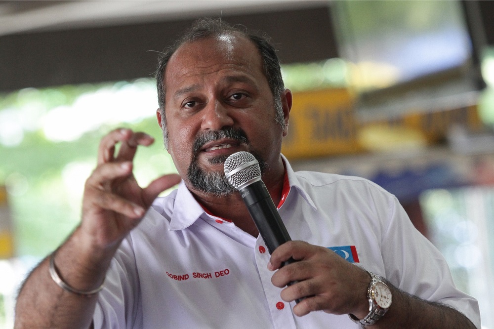 DAP deputy chairman Gobind Singh Deo speaks during a press conference in Hulu Langat May 7, 2018. u00e2u20acu201d Picture by Miera Zulyana