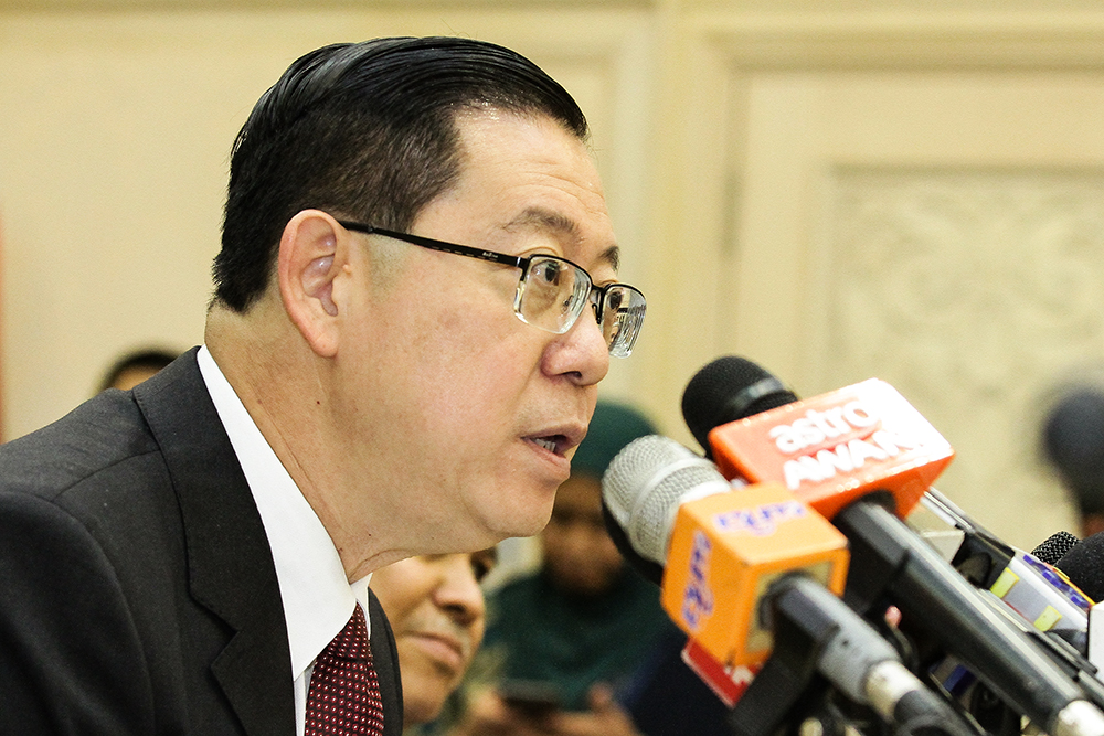 Minister of Finance Lim Guan Eng speaks during a press conference in Putrajaya May 22, 2018. u00e2u20acu201d Picture by Miera Zulyana