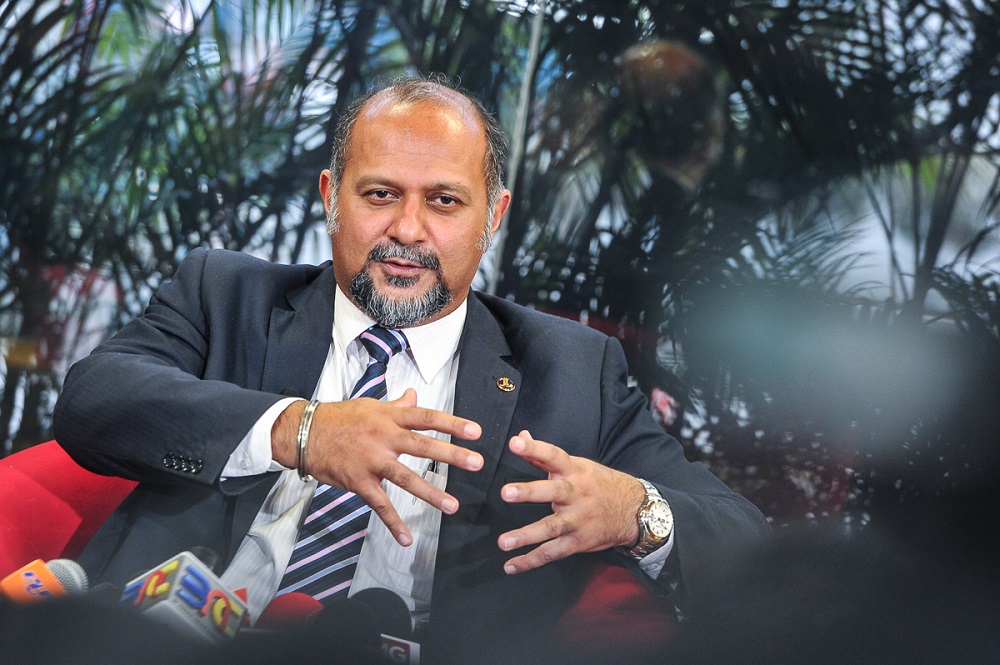 Communications and Multimedia Minister Gobind Singh Deo speaks during a press conference at Wisma Bernama in Kuala Lumpur May 28, 2018. u00e2u20acu201d Picture by Shafwan Zaidon