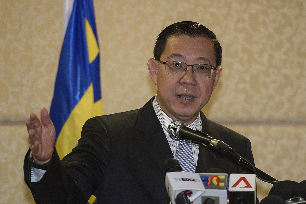 Finance Minister Lim Guan Eng speaks during a press conference at the Ministry of Finance in Putrajaya May 24, 2018. u00e2u20acu201d Picture by Mukhriz Hazim