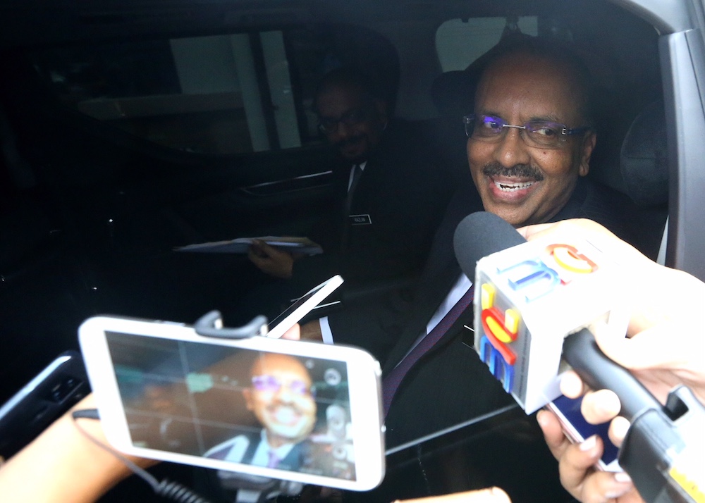 Chief Secretary to the Government Tan Sri Ali Hamsa leaving the Perdana Leadership Foundation in Putrajaya May 22, 2018. u00e2u20acu201d Picture by Zuraneeza Zulkifli