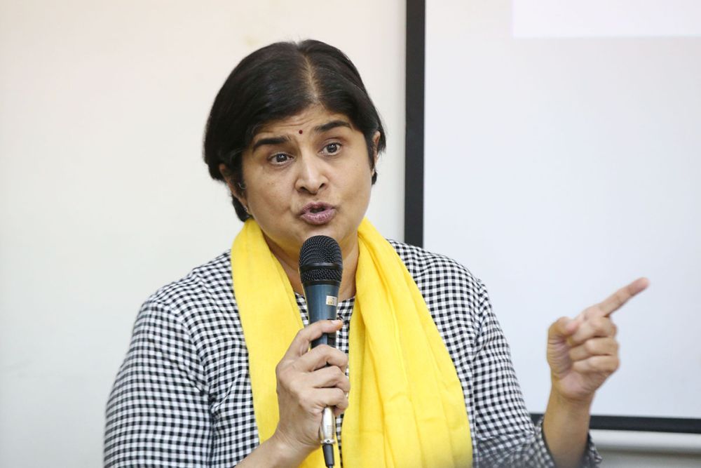 Ambiga Sreenevasan speaks during a press conference at Bersihu00e2u20acu2122s headquarters in Petaling Jaya May 3, 2018. u00e2u20acu201d Picture by Azinuddin Ghazali 
