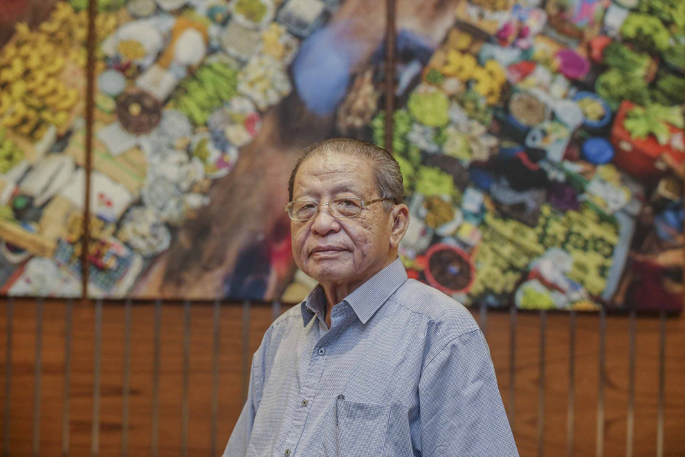 DAP adviser Lim Kit Siang poses for a photograph after an interview in Sheraton, Petaling Jaya May 27, 2018. u00e2u20acu201d Picture by Firdaus Latif