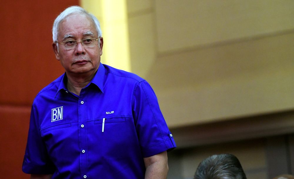 Barisan Nasional chairman Datuk Seri Najib Razak arriving to hold a special press conference after his coalitionu00e2u20acu2122s defeat in the 14th general elections, May 10, 2018. u00e2u20acu201d Bernama pic