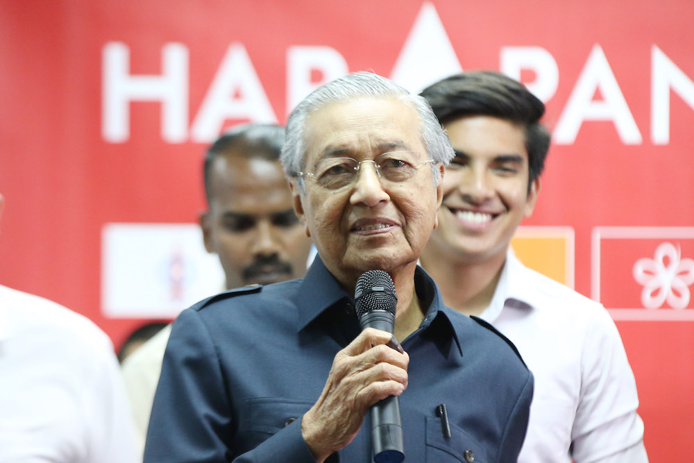 Newly elected Prime Minister Tun Dr Mahathir Mohamad attends a news conference in Menara Yayasan Selangor May 12, 2018. u00e2u20acu201d Picture by Azinuddin Ghazali