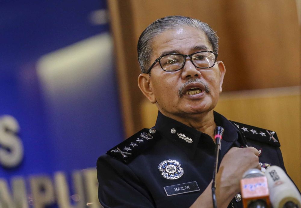 Kuala Lumpur police chief Datuk Seri Mazlan Lazim speaks during a press conference in Kuala Lumpur May 20 , 2018. u00e2u20acu2022 Picture by Firdaus Latif  