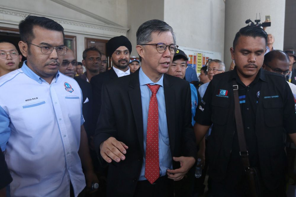 PKR vice-president Chua Tian Chang speaks to reporters at the Jalan Duta High Court, Kuala Lumpur on May 3, 2018. u00e2u20acu201d Picture by Razak Ghazali