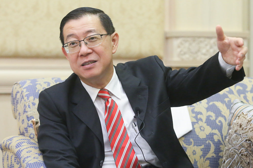 Finance Minister Lim Guan Eng speaks to Malay Mail in Putrajaya June 1, 2018. u00e2u20acu201d Picture by Choo Choy May