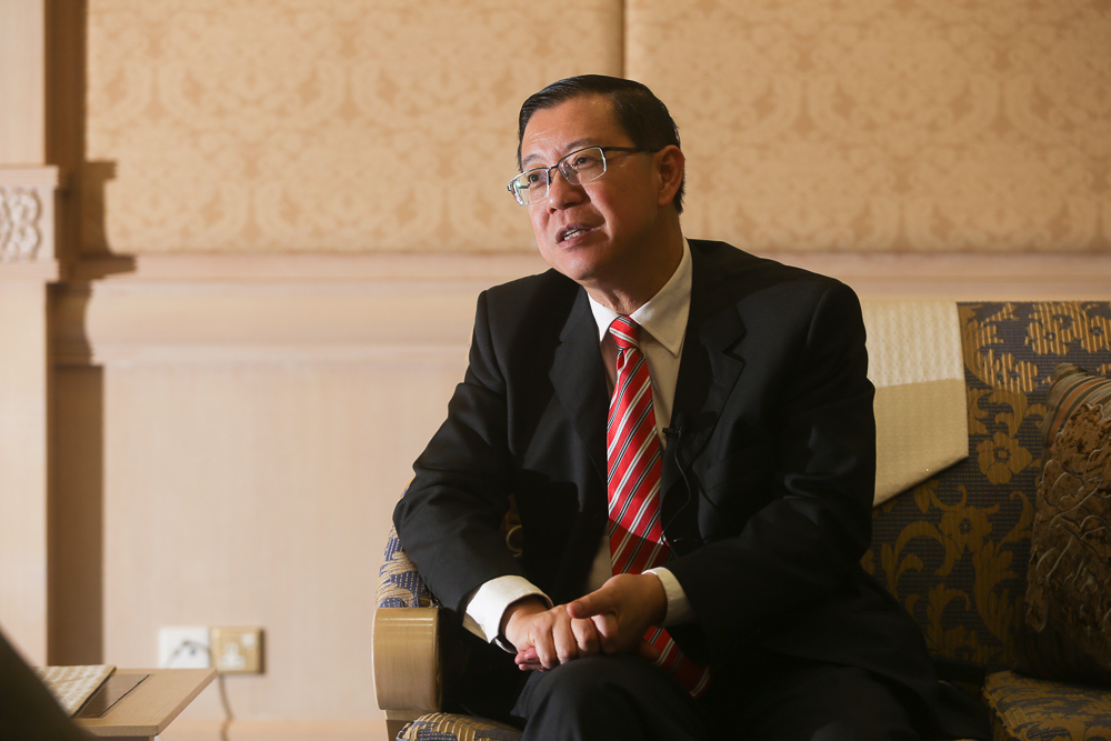 Finance Minister Lim Guan Eng speaks to Malay Mail in Putrajaya June 1, 2018. u00e2u20acu201d Picture by Choo Choy May