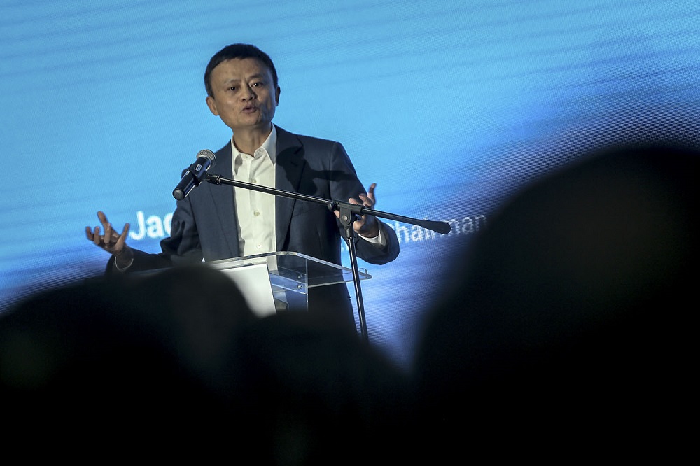 Alibaba Group executive chairman Jack Ma speaks during the opening of the groupu00e2u20acu2122s first Southeast Asian office in Bangsar South, Kuala Lumpur June 18, 2018. u00e2u20acu201d Picture by Hari Anggara