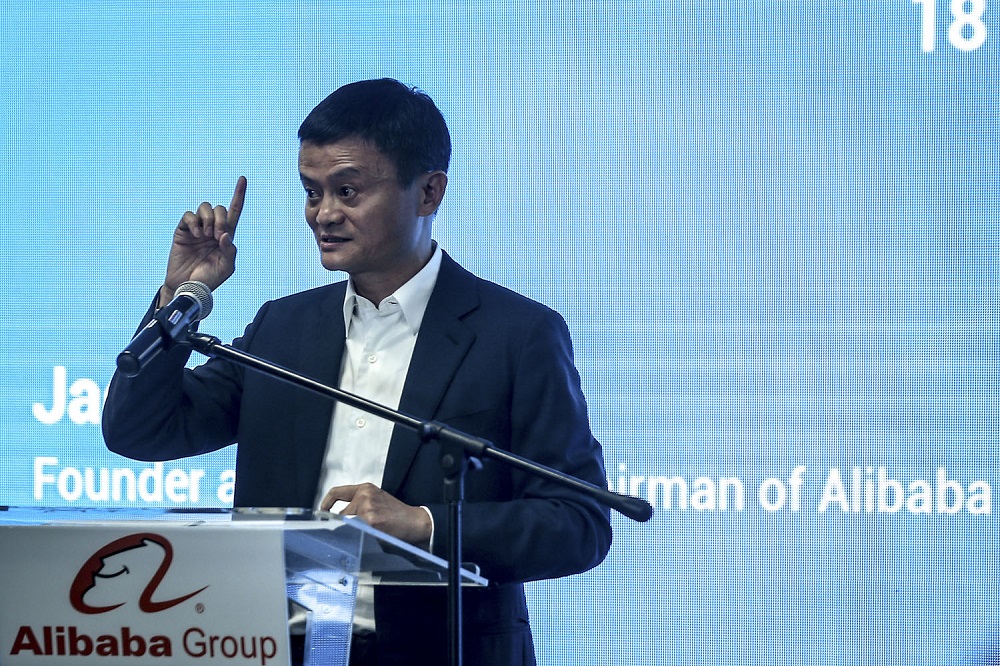 Alibaba Group executive chairman Jack Ma speaks during the opening of the groupu00e2u20acu2122s first Southeast Asian office in Bangsar South, Kuala Lumpur June 18, 2018. u00e2u20acu201d Picture by Hari Anggara