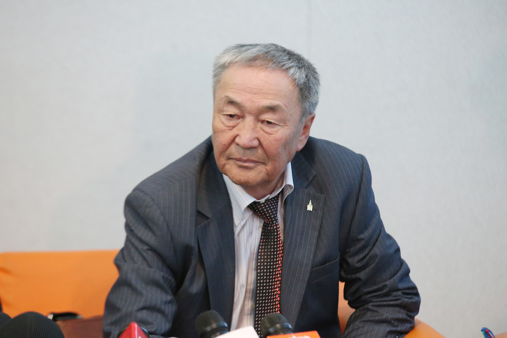 Setev Shaariibuu reacts during a press conference after meeting Attorney General Tommy Thomas in Putrajaya June 19, 2018. u00e2u20acu201d Picture by Azinuddin Ghazali 