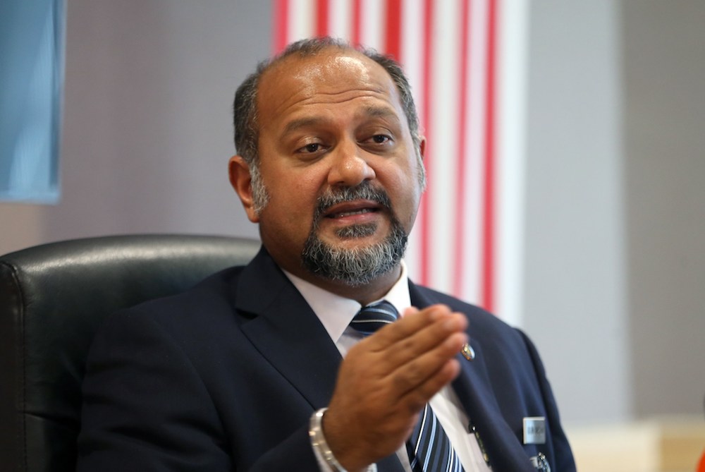 Gobind Singh Deo holds a press conference in Putrajaya June 20, 2018. u00e2u20acu201d Picture by Razak Ghazali