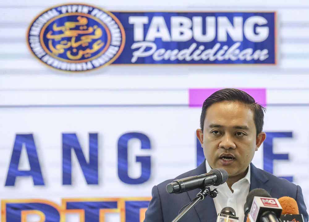 National Higher Education Fund Corporation (PTPTN) chairman Wan Saiful Wan Jan speaks at a press conference in Menara PTPTN, Kuala Lumpur July 16, 2018. u00e2u20acu201d Picture by Firdaus Latif