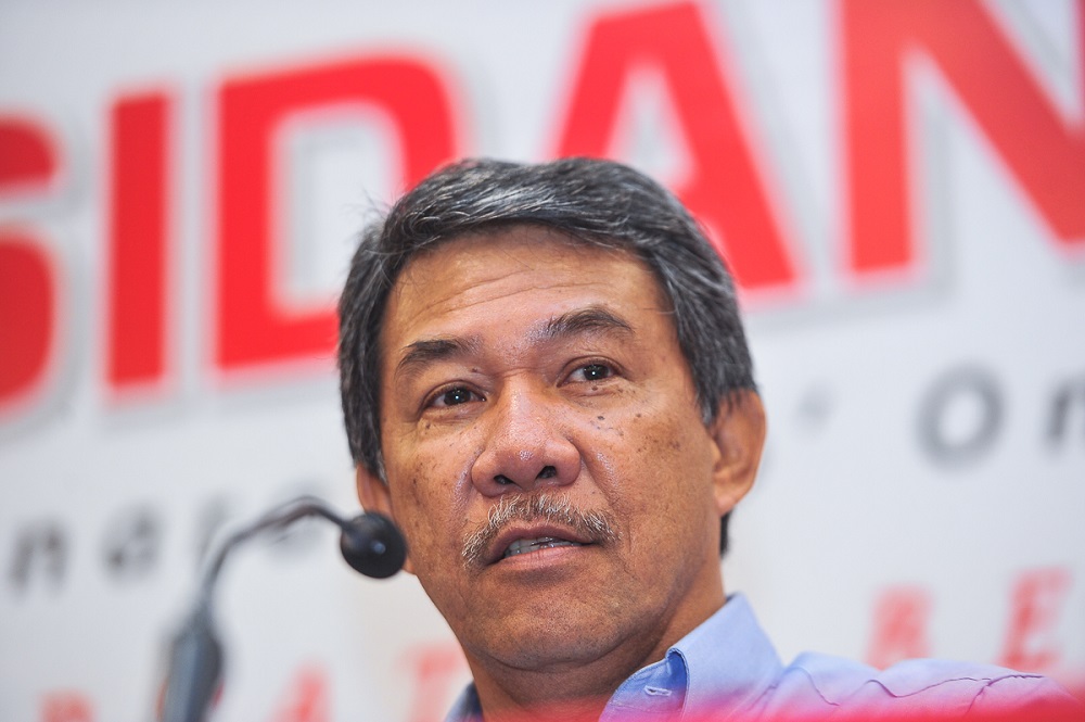 Newly elected Umno deputy president Datuk Seri Mohamad Hasan speaks during a press conference at PWTC in Kuala Lumpur July 1, 2018. u00e2u20acu201d Picture by Shafwan Zaidon 