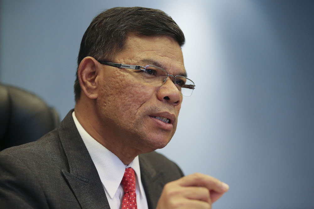 Domestic Trade and Consumer Affairs Minister, Datuk Saifuddin Nasution Ismail, speaks to Malay Mail at his office in Putrajaya July 4, 2018. u00e2u20acu201d Picture by Yusof Mat Isa