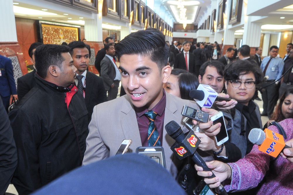 Youth and Sports Minister Syed Saddiq Syed Abdul Rahman speaks to reporters at Parliament July 18, 2018. u00e2u20acu201d Picture by Shafwan Zaidon