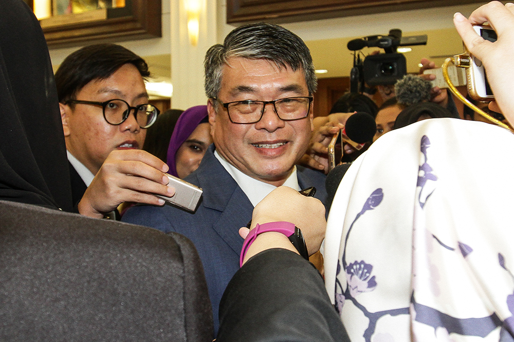 Selayang MP William Leong Jee Keen speaks to reporters at the Parliament lobby in Kuala Lumpur August 6, 2018. u00e2u20acu201d Picture by Miera Zulyana