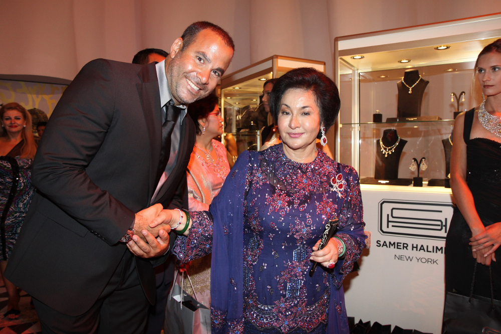 International diamond jeweller Samer Halimeh together with former prime minister Datuk Seri Najib Razaku00e2u20acu2122s wife Datin Seri Rosmah Mansor in an undated photograph. u00e2u20acu201d Picture courtesy of Samer Halimeh New York