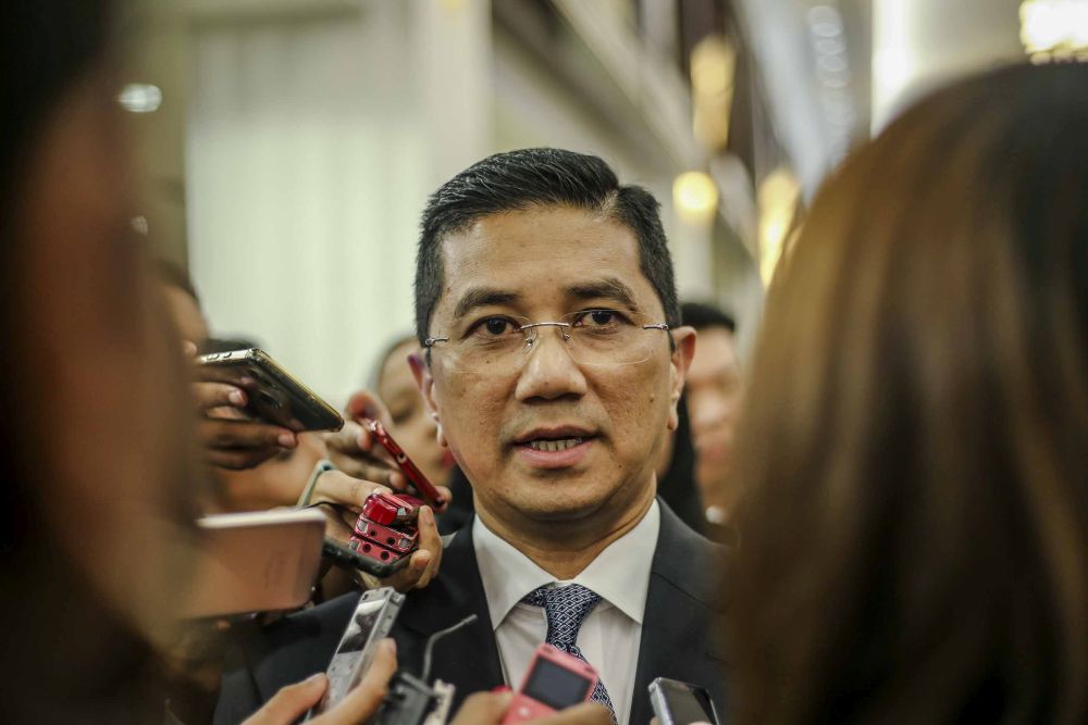 Economic Affairs Minister Mohamed Azmin Ali speaks during a news conference at Parliament in Kuala Lumpur August 1, 2018. u00e2u20acu201d Picture by Firdaus Latif