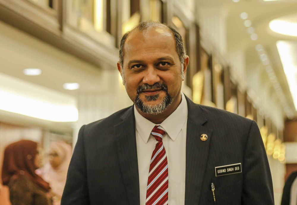 Communications and Multimedia Minister Gobind Singh Deo is pictured at Parliament in Kuala Lumpur August 1, 2018. u00e2u20acu201d Picture by Firdaus Latif
