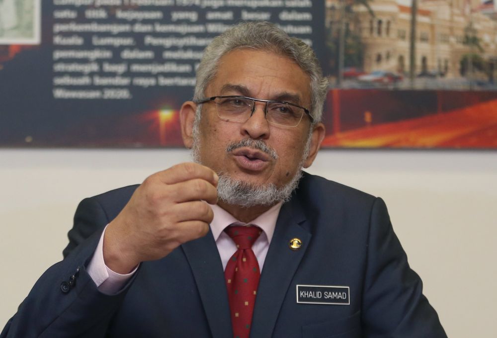 Federal Territories Minister Khalid Abd Samad, August 16, 2018. u00e2u20acu2022 Picture by Razak  Ghazali