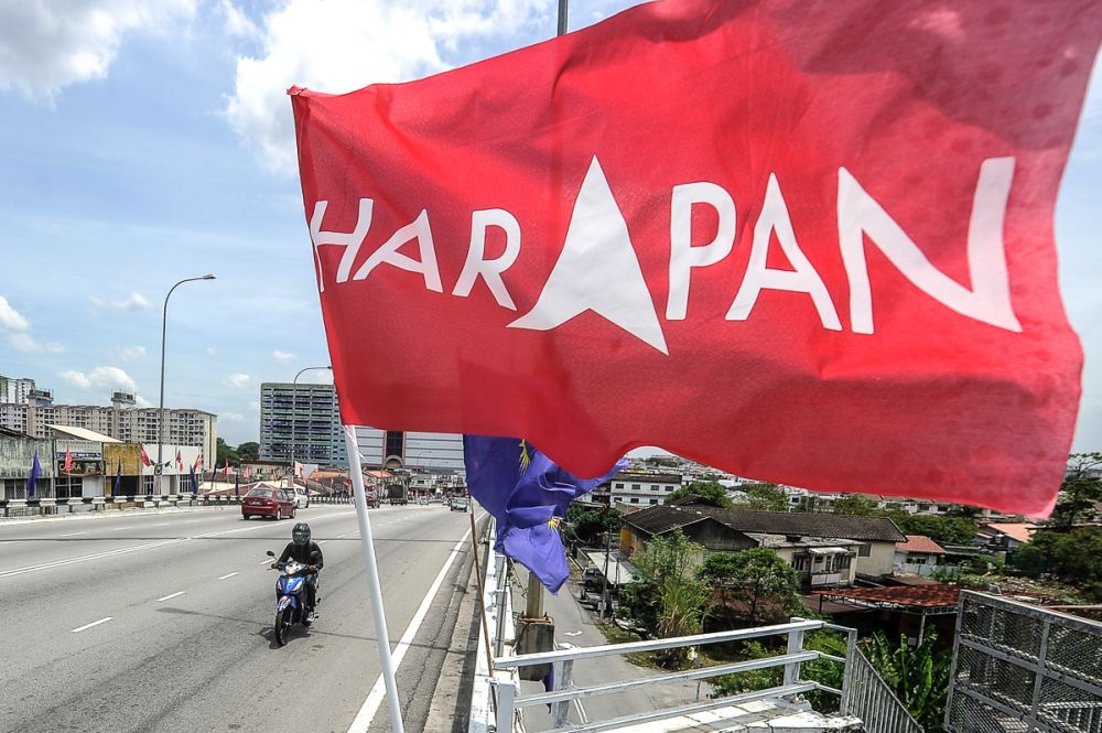 A Pakatan Harapan flag is seen along Jalan Sg Chua ahead of the Balakong by-election August 23, 2018. u00e2u20acu201d Picture by Shafwan Zaidon