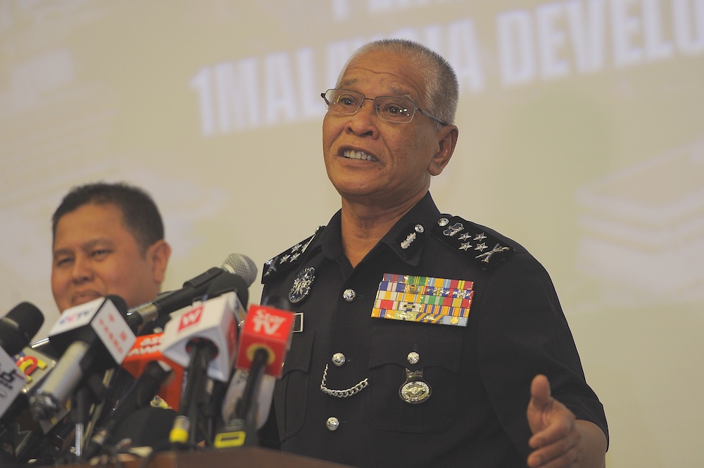 Deputy Inspector-General of Police Tan Sri Noor Rashid Ibrahim answers questions during a press conference at Bukit Aman in Kuala Lumpur September 13, 2018. u00e2u20acu201d Picture by Shafwan Zaidon