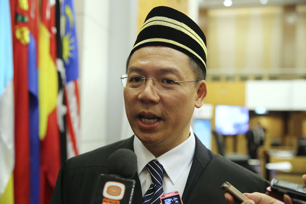 Deputy Dewan Rakyat Speaker Nga Kor Ming speaks during a mock debate involving the Young Presidentsu00e2u20acu2122 Organisation Malaysia Chapter (YPO) at Dewan Rakyat in Kuala Lumpur September 28, 2018. u00e2u20acu201d Picture by Yusof Mat Isa