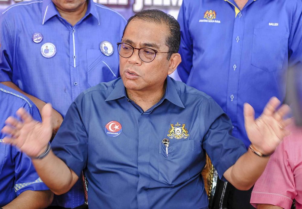 Datuk Seri Khaled Nordin mengingatkan PPBM bahawa Umno bersama parti pembangkang masih kuat berbanding PPBM dalam Pakatan Harapan. u00e2u20acu2022 Foto oleh Firdaus Latif