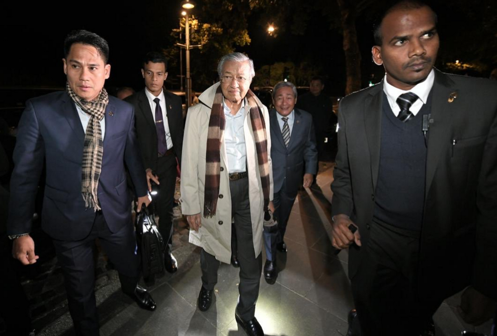 Mahathir admitted Malaysiau00e2u20acu2122s trade relations with Iran will be reduced and possibly stopped entirely due to sanctions from the US. u00e2u20acu201d Picture via Twitter