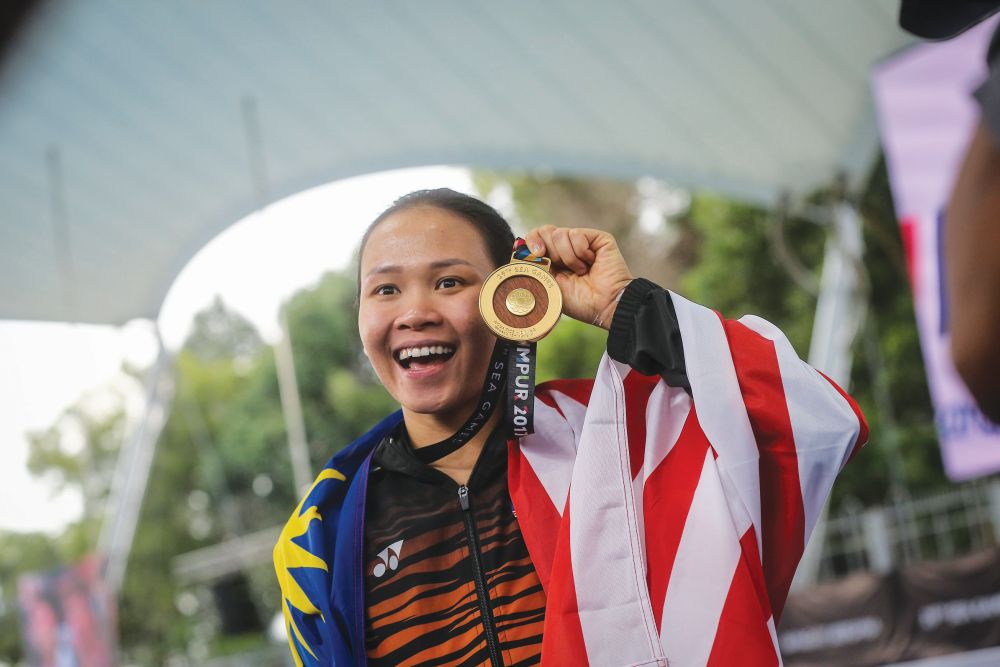 Diver Pandelela Rinong made her Olympics debut in 2008 in the 10-metre platform event when she was 15. u00e2u20acu2022 Malay Mail pic
