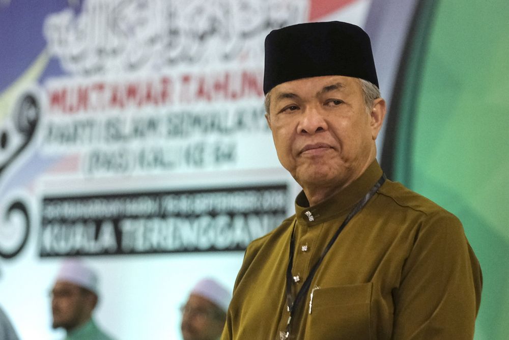 Datuk Seri Ahmad Zahid Hamidi attends the PAS Muktamar in Kuala Terengganu September 15, 2018. u00e2u20acu2022 Picture by Azneal Ishak