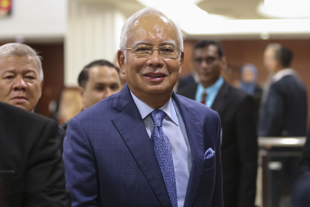 Datuk Seri Najib Razak arrives at the second meeting of the first session of the 14th Parliament in Kuala Lumpur October 15, 2018. u00e2u20acu2022 Picture by Azneal Ishak