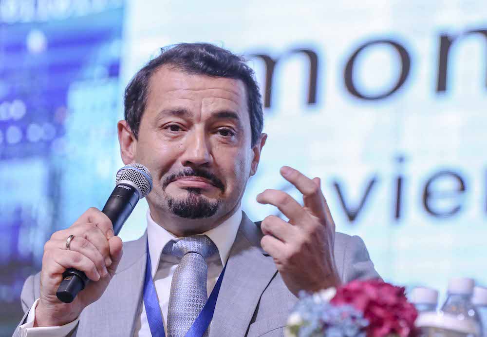 Xavier Andre Justo speaks at the 10th International Conference for Financial Crime and Terrorism Financing in Kuala Lumpur October 31, 2018. u00e2u20acu201d Picture by Firdaus Latif