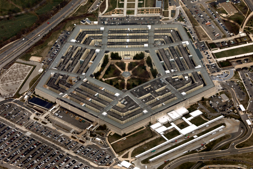 The Pentagon in Washington is seen from aboard Air Force One March 29, 2018. u00e2u20acu201d Reuters pic