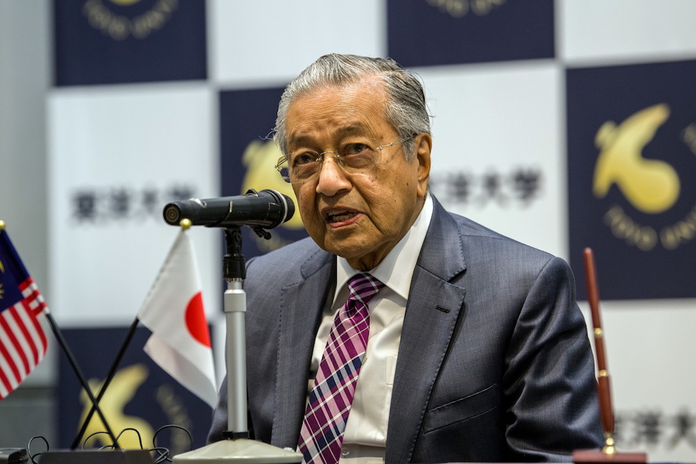 Tun Dr Mahathir speaks to students at Toyo University in Tokyo November 7, 2018. u00e2u20acu201d Bernama pic