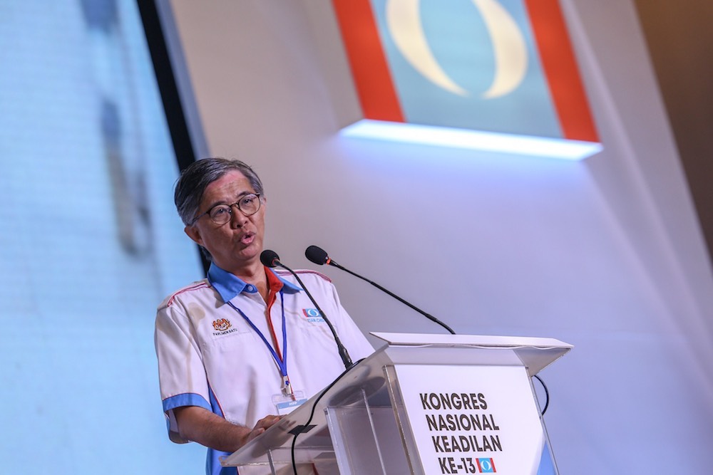 Chua Tian Chang speaks at the 13th PKR National Congress in Shah Alam November 18, 2018. u00e2u20acu2022 Picture by Hari Anggara