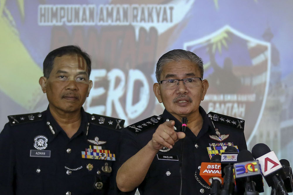 City police chief Commissioner Datuk Seri Mazlan Lazim speaks during a news conference in Kuala Lumpur December 6, 2018. u00e2u20acu201d Picture by Yusof Mat Isa