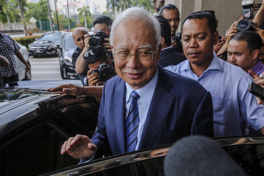 Former prime minister Datuk Seri Najib Razak leaves the Kuala Lumpur Court Complex December 12, 2018. u00e2u20acu201d Picture by Firdaus Latif