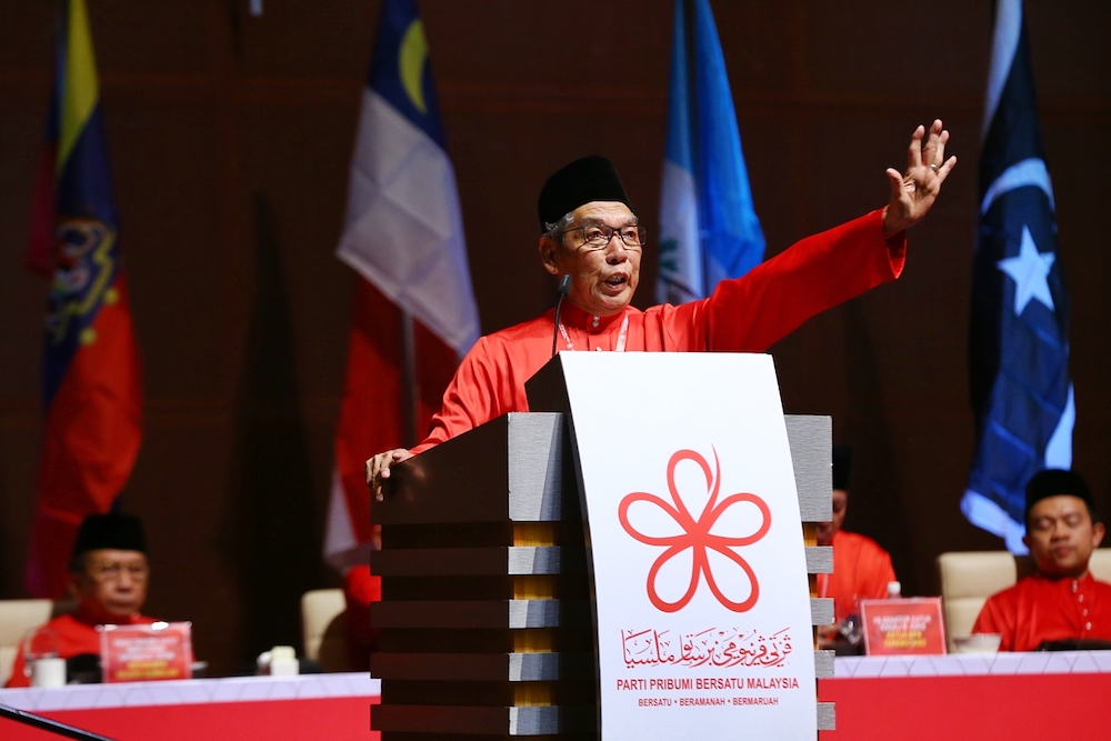 Tan Sri Abdul Rashid Abdul Rahman speaks at the partyu00e2u20acu2122s second annual grand meeting in Putrajaya December 30,2018. u00e2u20acu201d Picture by Ahmad Zamzahuri