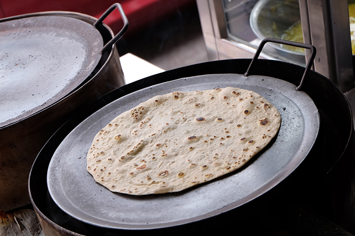 Chapati是健康美味的印度面食。-Steven Ooi K.E.摄-
